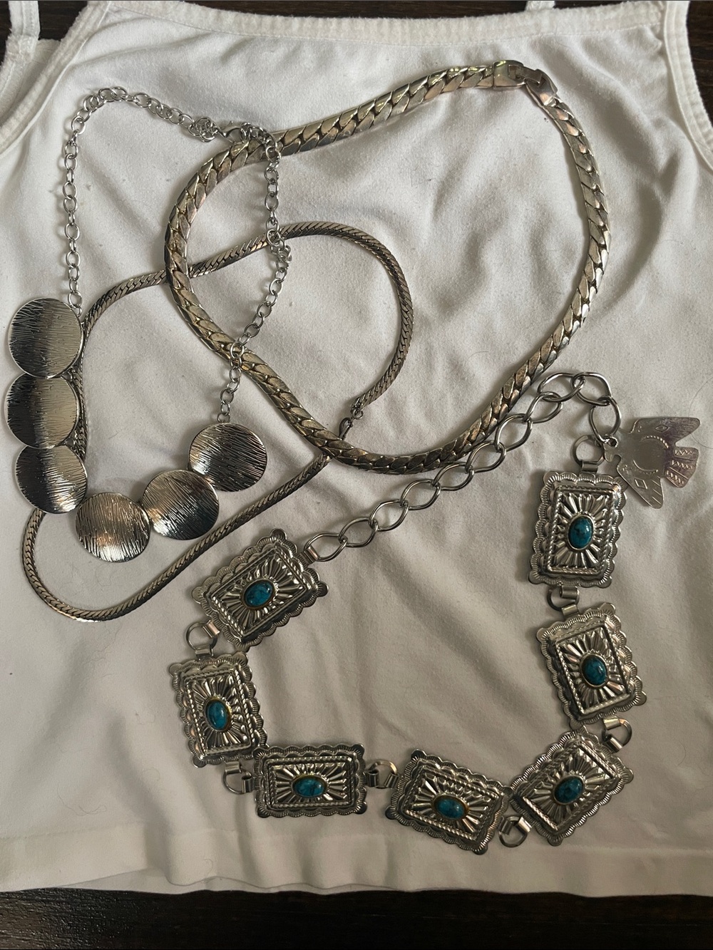 Silver-Tone Vintage Necklace Bundle